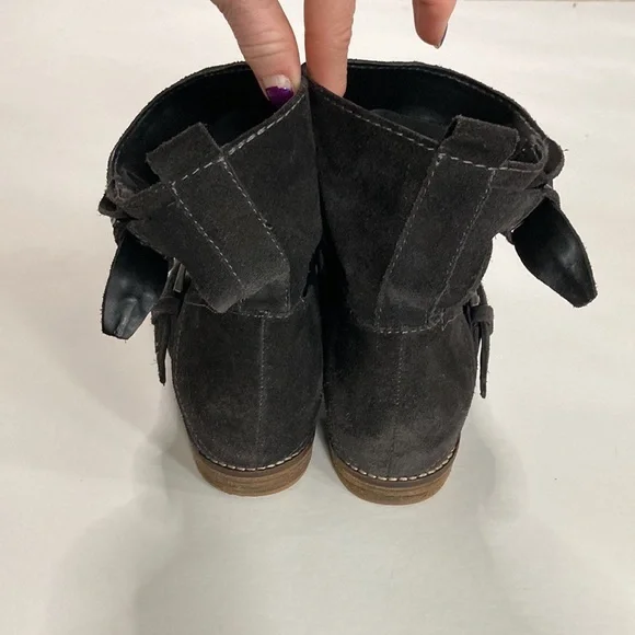 Dolce Vita Prestley Black Suede Ankle Boots - Picture 8 of 11